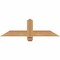 Ekena Millwork Eugene Smooth Timber Gable Bracket, Western Red Cedar, 36"W x 10"H x 1 1/2"D x 3 1/2"F, 7/12 Pitch GBW036X10X0204EUG00SWR - alternate 1